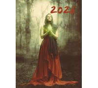 Lady In Red Compact A6 Week To View 2026 Diary: Gothic Aesthetic Weekly Planner