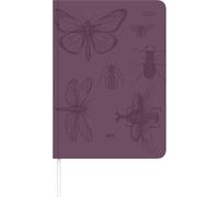 Lady Journal Grande Deluxe Purple 2026 - Taschen-Kalender A5 (15x21 cm) - Tucson Einband - mit Motivprägung - Weekly - 128 Seiten - Alpha Edition
