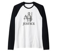 Lady Justice Ben Franklin Virtue Manche Raglan