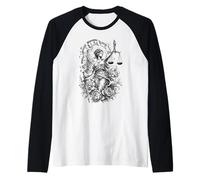 Lady Justice Horloge brisée Écailles d'épée Art Floral Manche Raglan