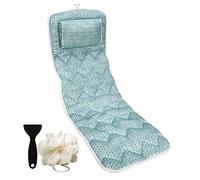Lady McBath Coussin de Bain Complet - Coussin de Bain de Luxe pour Soutien, Cou, épaules et Dos - 21 ventouses antidérapantes puissantes, Lavable en Machine, Coussin de Dos de Baignoire à séchage