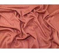 Lady McElroy Bosworth Tissu jersey en laine et acrylique Couleur terre cuite - au mètre
