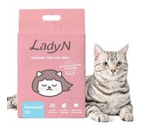 Lady N Litière granulaire au tofu pour chat - Mini-granulés - Compatible avec la litière automatique autonettoyante - Litière naturelle agglomérante et ultra absorbante - Faible suivi - Contrôle des