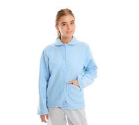 Lady Olga Daisy Veste de lit en polaire boutonnée pour femme Taille 38-52 - Bleu - XX-Large