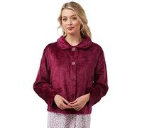 Lady Olga Vêtement de nuit en polaire gaufré doux disponible en 3 styles (peignoir avec fermeture éclair, peignoir avec boutons ou veste de nuit) - - 44