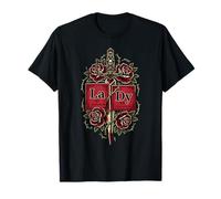Lady Tableau périodique Gothique Rose Épée Chimie T-Shirt