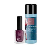 Lady Venezia Vernis à ongles brillant à paillettes + dissolvant pour vernis à ongles acétone | Vernis à ongles et manucure professionnelle (violet, 12 ml)