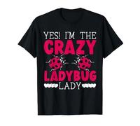 Ladybug Coccinelle Entomologie Insecte Attrape Les Insectes T-Shirt Graphique avec Valeur, Homme, Noir, S