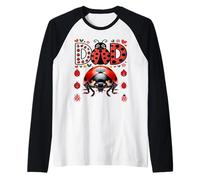 Ladybug Daddy of The Birthday Girl Dad Manche Raglan