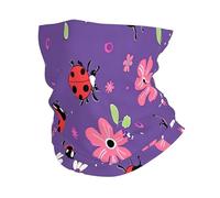 Ladybug des Fleurs Oiseau des Fleurs Homme Femme Écharpe Tube Thermique Bandana Coupe-Vent Cache Cou pour Golf Marche Moto Yoga