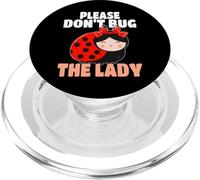 Ladybug Don't Bug The Lady Coccinelles pour Femme et Fille PopSockets PopGrip pour MagSafe