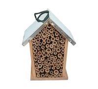 Ladybug House | Wooden Bee Home | Hotel Woodens | Garden Shelter Bamboo Outdoor Nesting for Ladybugs, Butterfly, Wild Bees