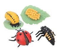 Ladybug Insecte Éducatif Jouet Modèle pour Enfants (Seven-Spotted Ladybug) | Plastique inodore, inspire la curiosité, favorise la reconnaissance des animaux, construction durable