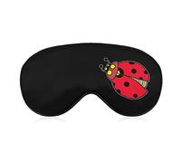 Ladybug Lady Sleep Eye Mask Soft Eye Covers Blocking Lights Bandeau avec sangle réglable pour la sieste de voyage