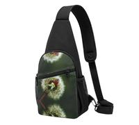 Ladybug Sac à bandoulière décontracté en polyester durable avec plusieurs poches et porte-clés Sangle réglable pour homme et femme