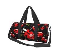 Ladybug - Sac de voyage rond de grande capacité avec plusieurs poches, léger et pliable pour la salle de sport, les week-ends.