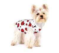 Ladybug T-shirt sans manches en coton pour chien Imprimé léger