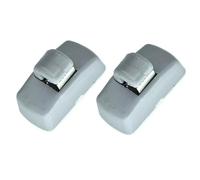 LadyCent Clip pour Visière de Voiture pour VW Transporter T4 T5 T5.1 T6, 2 pièces Clip de Pare-Soleil Porpor Booya Support de Clip de Crochet de Pare-Soleil intérieur 3B0857563, Gris