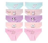 LadyMelex, sous-vêtements en Coton Doux pour Petite Fille, Culottes pour Tout-Petits, Slips pour Enfants, Lot de 10, Motif Animal, 6-7 Ans