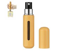 Lady's Bodyguard Elite Vaporisateur Parfum Rechargeable en Bambou - Spray & Roll-On 5ml - Écologique, Anti-Fuite, Huiles Essentielles, Voyage, Femme & Homme
