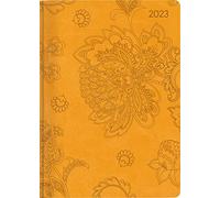 Ladytimer Grande Deluxe Honey 2023 Agenda de poche, format A5, 15 x 21 cm, couverture Tucson, avec motif en relief, hebdomadaire, 128 pages Alpha Edition