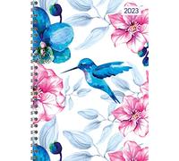 Ladytimer Hummingbird Classeur à anneaux 2023 - Agenda de poche A5 (15 x 21 cm) - Agenda scolaire - Weekly - Reliure à anneaux - 128 pages - Alpha Edition