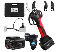 Laecabv 40 mm Ciseaux de taille à piles, ciseaux de taille à batterie professionnels, LCD, 2 batteries au lithium de 4 Ah, coupe progressive, ciseaux de taille électriques par cisailles Olive Vignoble