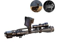 Laecabv Caméra de vision nocturne infrarouge pour fusil 38-45 avec caméra HD 4,3" et support de 25 mm + 30 mm (5 W)