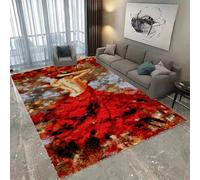 Laegnfho 61 x 87 cm Kit Tapis au Point Noué Kit De Loquet Crochet, Kit Tapis Point Noué Adapté À La Décoration De La Maison, CréAtion de Tapis et Canvas DIY Adulte Inachevé Kit De Tapis À Crochets