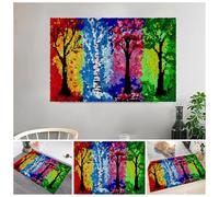 Laegnfho 85 x 115 cm Kit Tapis Point Noué à Faire Grande Taille, Tapis Noué à Nouer Soi-Même Kits pour Adultes Débutants, Point de Croix, Latch Hook Kit de Tapisserie, Kit de Fabrication de Tapis