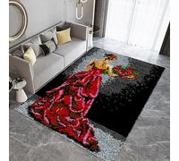 Laegnfho Kit Tapis au Point Noué Kit De Loquet Crochet CréAtion de Tapis et Canvas DIY Adulte Inachevé Kit De Tapis À Crochets Kit Tapis Point Noué Adapté À La Décoration De La Maison 61 x 87 cm