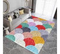 Laegnfho Kit Tapis au Point Noué Kit De Loquet Crochet CréAtion de Tapis et Canvas DIY Adulte Inachevé Kit De Tapis À Crochets Kit Tapis Point Noué Adapté À La Décoration De La Maison 40 x 70 cm