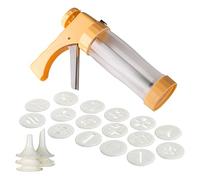 LAEMALLS Presses à Biscuits Pistolet à Pâtisserie Icing Décoration Sets avec 6 Buses et 16 Biscuits Modèles, Manuelle Cuisson Mis pour Décoration de Gâteau, Pâtisserie, Sablés, Biscuits, Churros#2