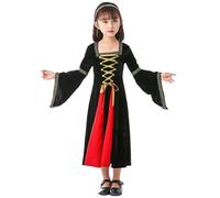 LAEMILIA Costume de scientifique fou pour enfants - Tenue d'Halloween 3 pièces pour filles et garçons - Blouse de laboratoire blanche + lunettes rondes + perruque pour la journée scientifique