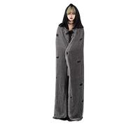LAEMILIA Costume d'Halloween pour adulte et femme - Cape à capuche en lambeaux - Costume médiéval de la mort - Costume de vampire gothique - Taille unique