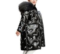 LAEMILIA Manteaux Fille Hiver Veste Matelassée Garcon Blouson Enfants Capuche Doudoune Brillante Enfant Fille Longue Parka Rembourré Enfant Garçon Winter Coats Kids Vetement Chaud Hiver 4-13 Ans