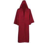 LAEMILIA Robe de sorcier d'Halloween à capuche pour femme, costume de vampire médiéval gothique, fantôme, déguisement de sorcière pour cosplay, tailles 36 à 50 (S-XXL)