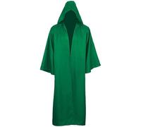 LAEMILIA Robe de sorcier d'Halloween à capuche pour femme, costume de vampire médiéval gothique, fantôme, déguisement de sorcière pour cosplay, tailles 36 à 50 (S-XXL)