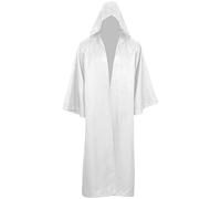 LAEMILIA Robe de sorcier d'Halloween à capuche pour femme, costume de vampire médiéval gothique, fantôme, déguisement de sorcière pour cosplay, tailles 36 à 50 (S-XXL)