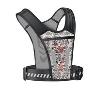 LAEMILIA Support de téléphone réfléchissant avec poches, pochette de course pour téléphone léger avec ceinture réglable, porte-bouteille pour course à pied, cyclisme, marche, exercice, C, Taille
