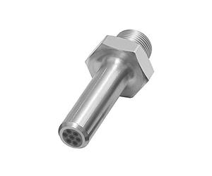 Lärmarme Buse ronde 1/2-27 UNS Buse de sécurité pour pistolet à bulle haute performance Aluminium Longueur 50 mm Buse extérieure 10 mm