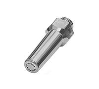 Lärmarme Buse ronde G 3/8 AG, buse de sécurité générale, laiton nickelé, longueur 55 mm, diamètre extérieur 11 mm