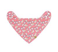 Bavoir Bandana Avec Col Bénitier Corail Orange