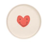 LÄSSIG Assiette enfant sans mélamine, sans BPA, pour lave-vaisselle et micro-ondes/Plate Happy Rascals Heart
