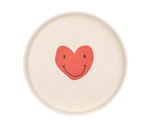 LÄSSIG Assiette enfant sans mélamine, sans BPA, pour lave-vaisselle et micro-ondes/Plate Happy Rascals Heart