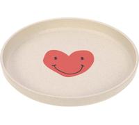 LÄSSIG Assiette pour enfants sans mélamine, sans BPA, pour lave-vaisselle et micro-ondes/plaque Happy Rascals Heart