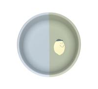 LÄSSIG Baby Silikon Kinderschüssel/Silicone Bowl Happy Fruits Lemon