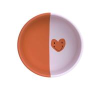 LÄSSIG Baby Silikon Kinderschüssel/Silicone Bowl Happy Rascals Heart