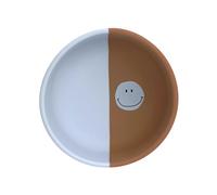 Lassig - Bol en silicone Happy Rascals - Smile Bleu Ciel