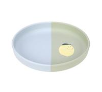 LÄSSIG Baby Silikon Kinderteller/Silicone Plate Happy Fruits Lemon